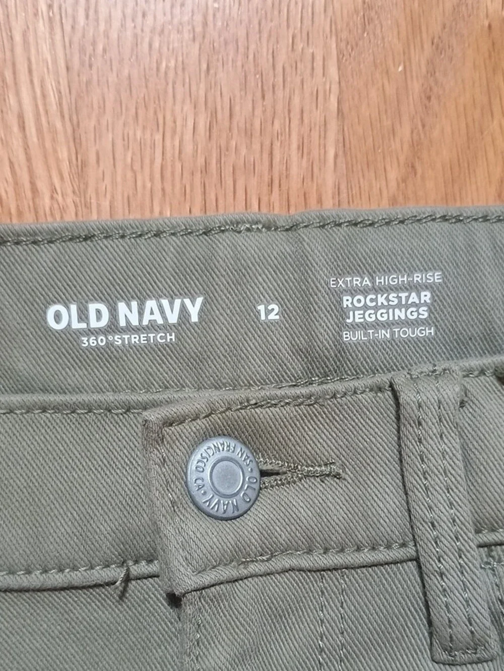 Old Navy Olive Green Slim Tapered Rockstar Jeggings